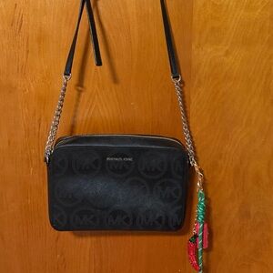Michael Kors Black Crossbody Bag with Chain Strap